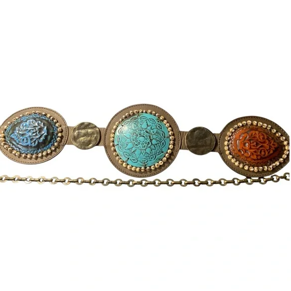 CHICO'S Boho Statement Belt – Size M/L - Picture 1 of 8